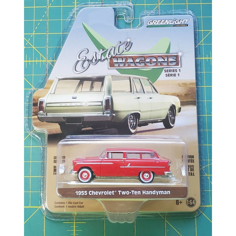 Greenlight 1955 Chevrolet Two-Ten Handyman 1/64 Estate Wagons Series 1